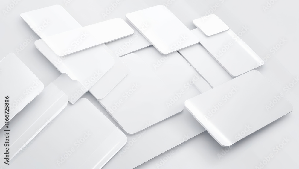 Abstract White Panels Creating Visual Rhythm. Abstract White Panels Creating Visual Rhythm.