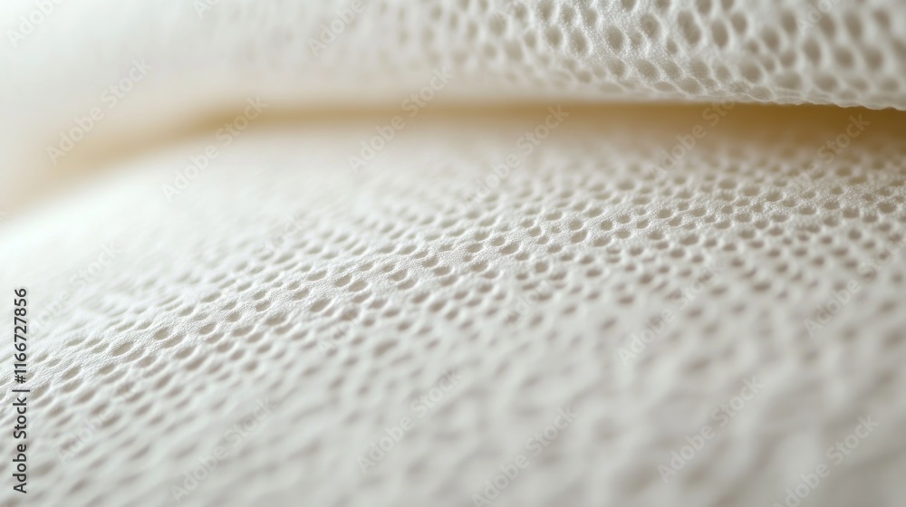 Close-up of textured white fabric. Close-up of textured white fabric.