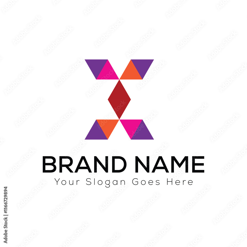 Colorful Geometric Letter X Logo Design with Modern and Unique Patterns for Branding
Colorful Geometric Letter X Logo Design with Modern and Unique Patterns for Branding