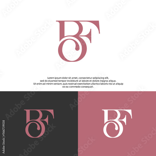 Logo BF, FB Concept Logo Letter