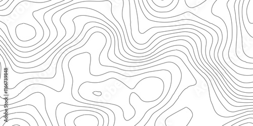 Abstract Blank Detailed Topographic Contour Map Subtle White Vector Background, Topography map art curve drawing. geographic contour map paper texture,paper texture Imitation of a geographical map sha