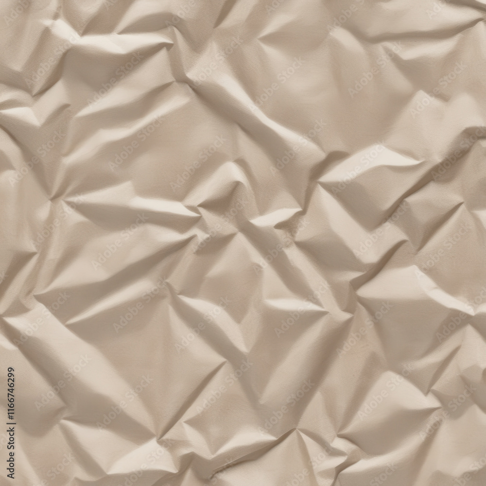 Fototapeta premium Textured Background of Creased Brown Paper Material.