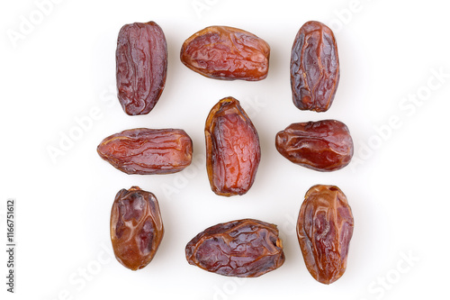 Royal dates isolated on white background.