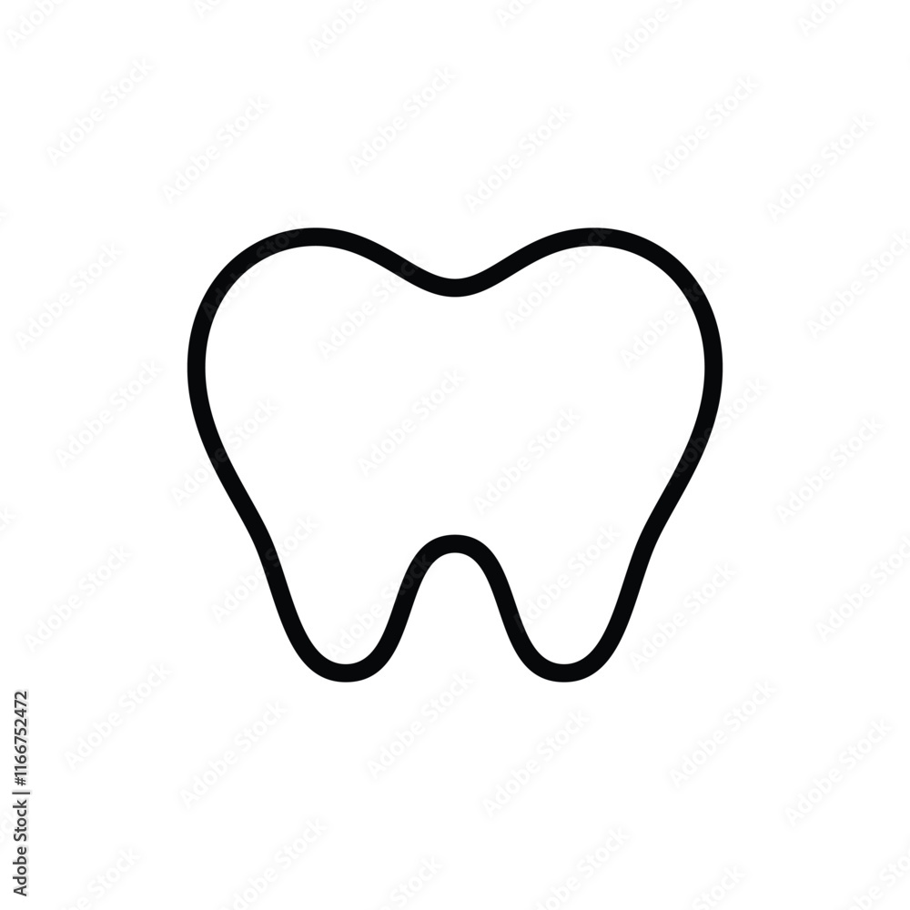 dental icon line vector design with trendy style dental icon line vector design with trendy style