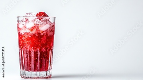 Wallpaper Mural Refreshing Strawberry Ice Drink in a Glass Torontodigital.ca