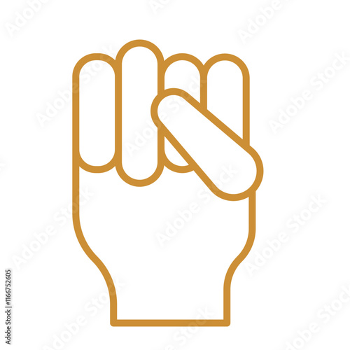 Raised Fist icon Design