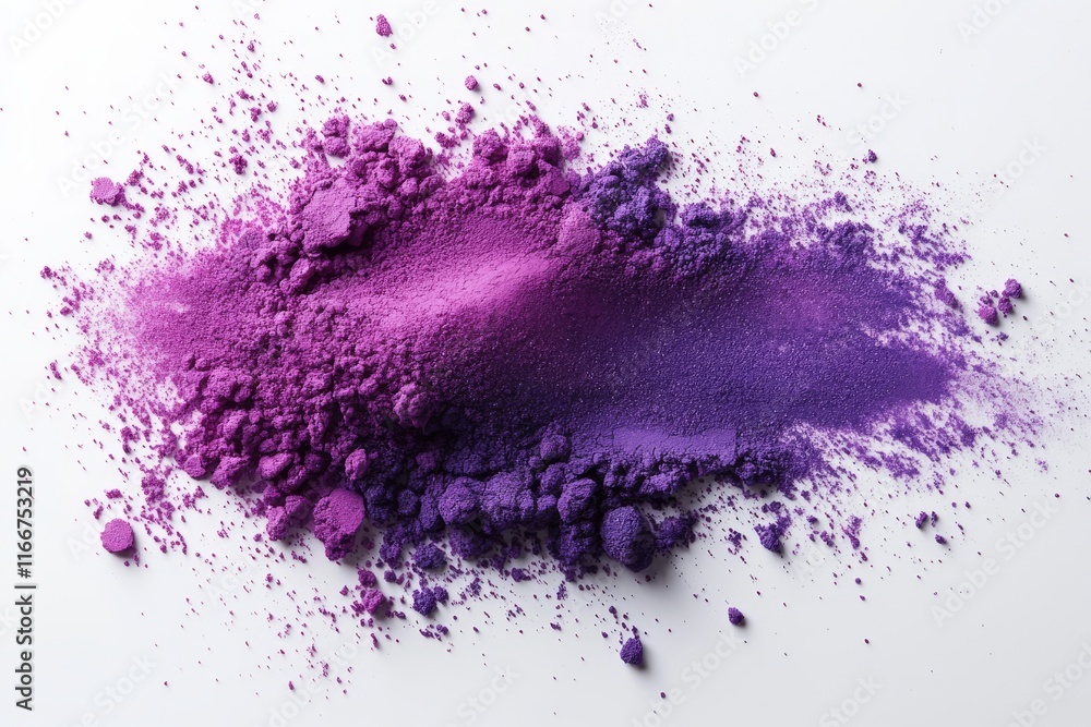 Fototapeta premium A purple colour on a white background. Generative AI