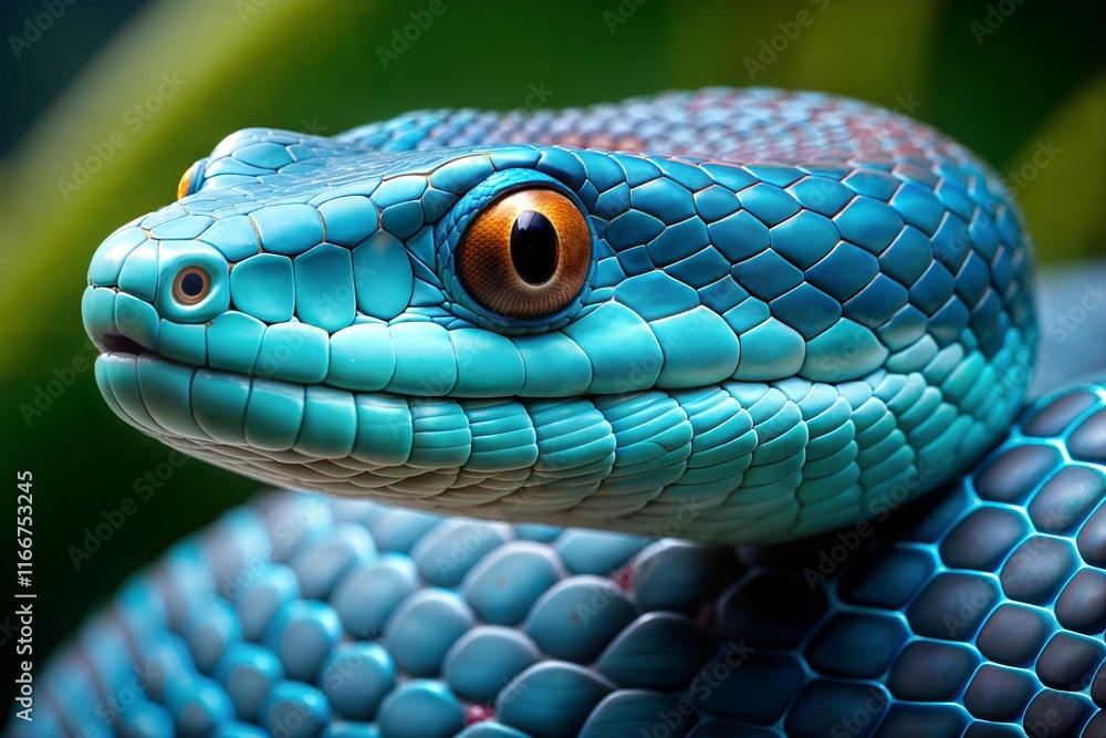 Fototapeta premium blue snake