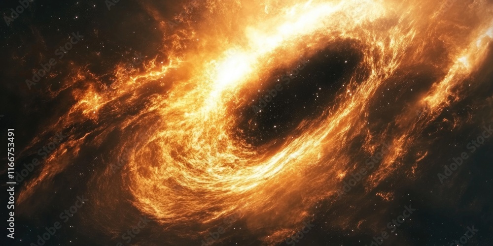 Obraz premium Galaxy with Black Hole