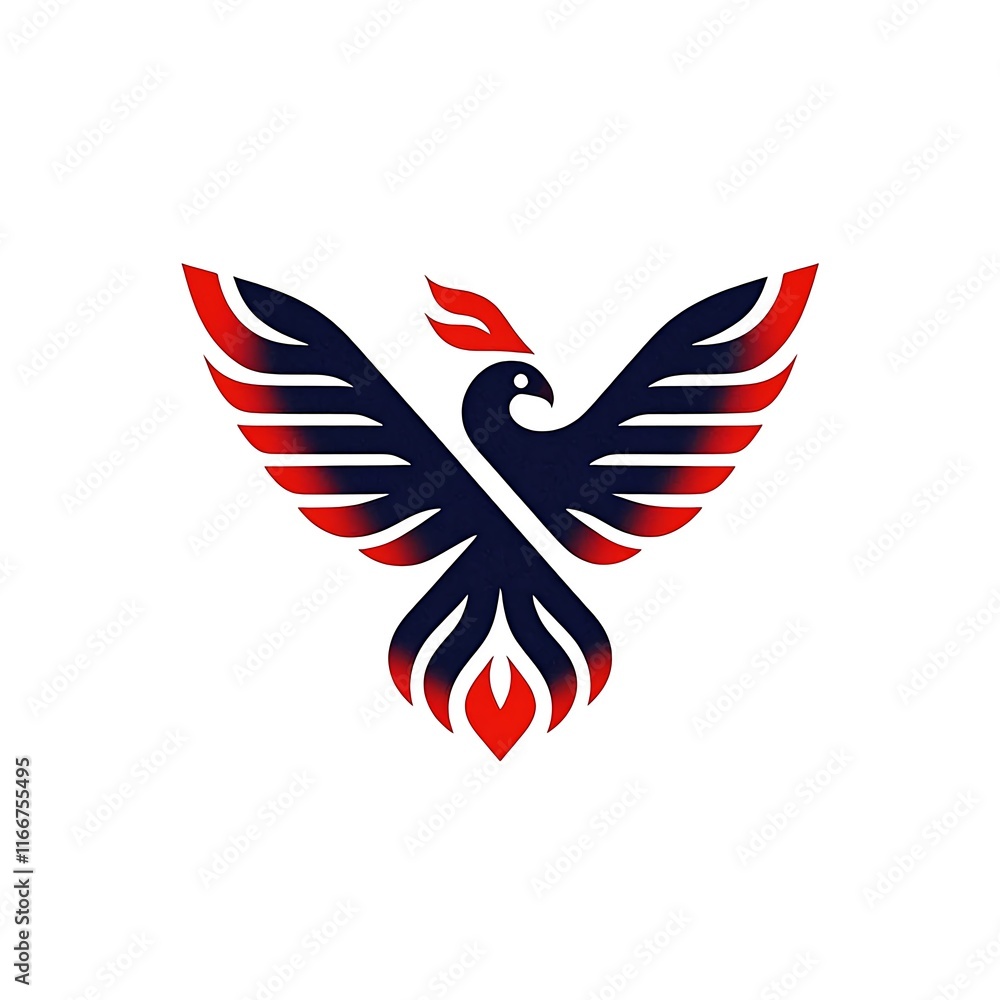 Obraz premium Modern Bird Logo with Minimalist Design