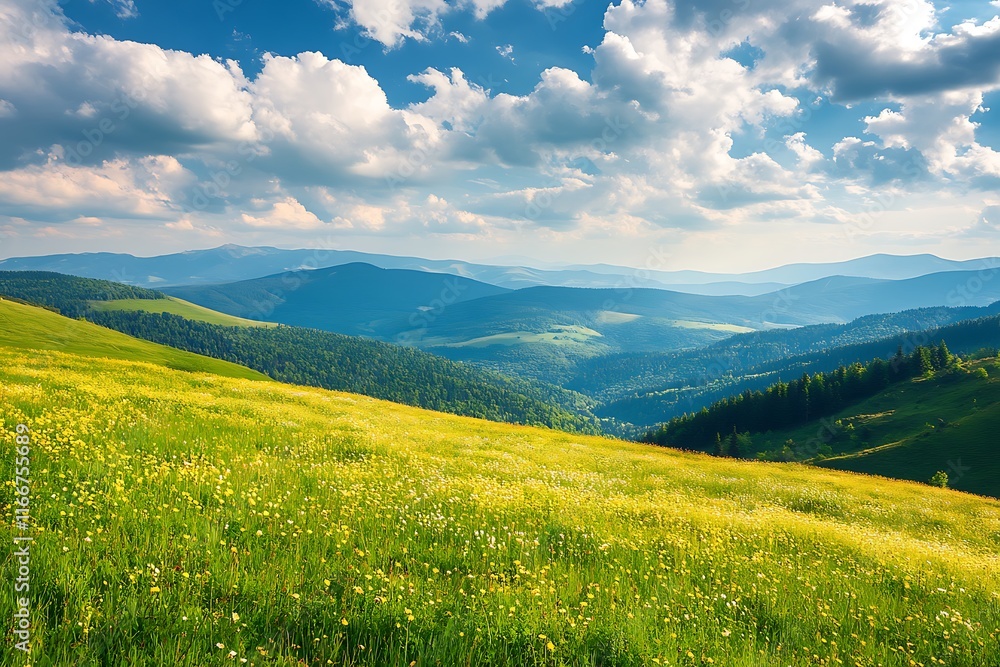 Branch of a blossoming cherry tree with pink flowers on a blurred background