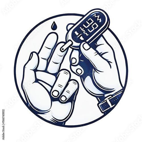 Blood Glucose Testing with Monitor

