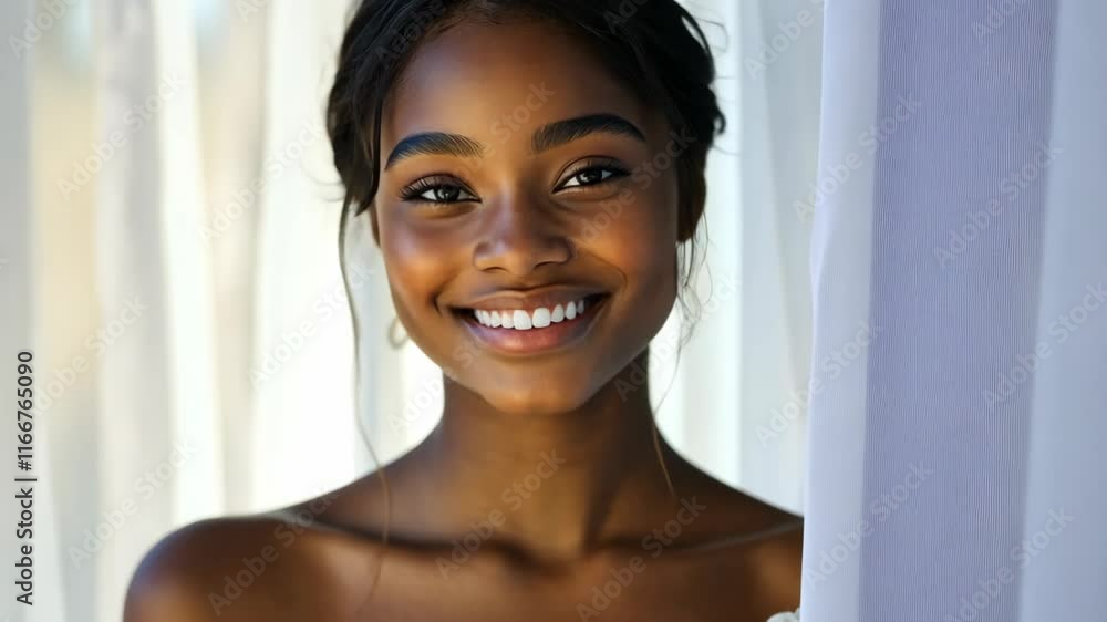 close up face portrait of young pretty black African woman with clean clear skin, skincare and well-being concept close up face portrait of young pretty black African woman with clean clear skin, skincare and well-being concept