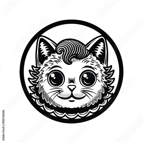 Cat Silhouette Vector Design 