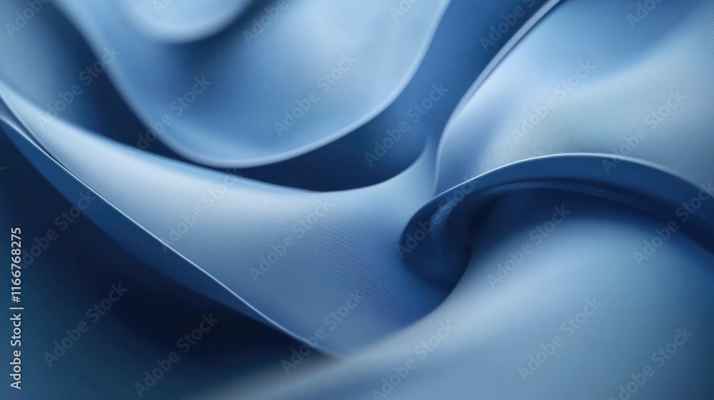 Obraz premium Blue Fabric Close Up