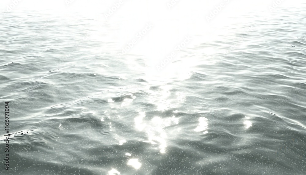 Fototapeta premium Sparkling Sunlight on Calm Ocean Water Surface Texture Background
