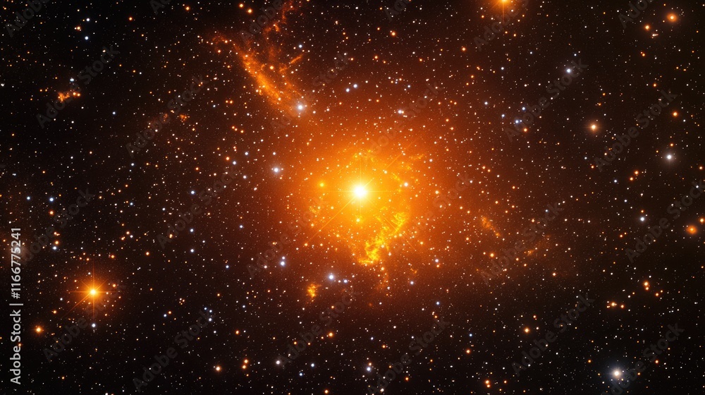Bright orange star in night sky Bright orange star in night sky
