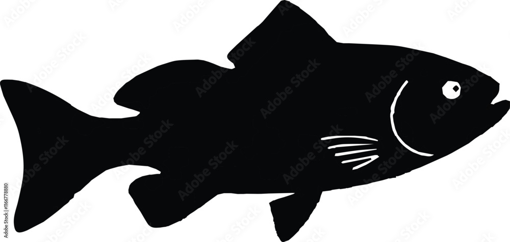 Fishes line icons set. Freshwater fish. Pixel perfect. Editable Stroke Fishes line icons set. Freshwater fish. Pixel perfect. Editable Stroke