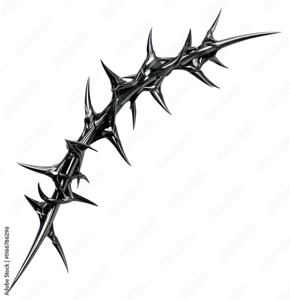 Fototapeta premium PNG Gift Tag Thorn design thorn illustration.