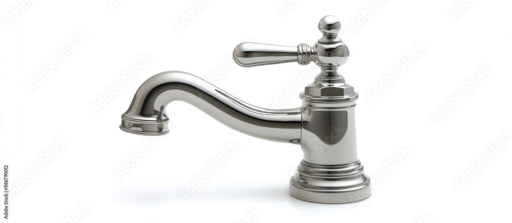 Stylish bathroom faucet with integrated shower head on a clean white background perfect for contemporary design inspiration Stylish bathroom faucet with integrated shower head on a clean white background perfect for contemporary design inspiration