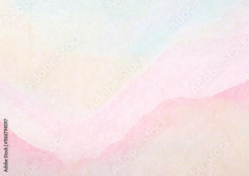 ピンク色の和紙の背景