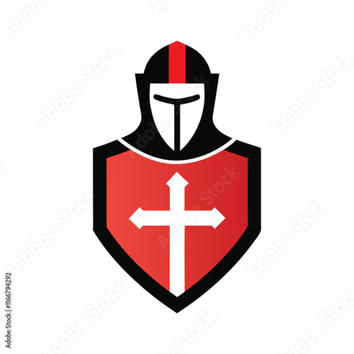 Solider cross icon vector on White Background ,Vector Art Illustration on white background.