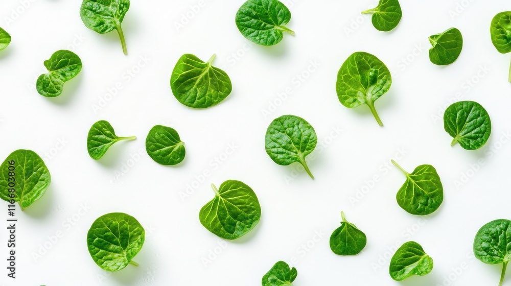 Fresh Vibrant Green Sorrel Leaves Arranged Artfully on Light Background for Culinary and Healthy Lifestyle Themes Fresh Vibrant Green Sorrel Leaves Arranged Artfully on Light Background for Culinary and Healthy Lifestyle Themes