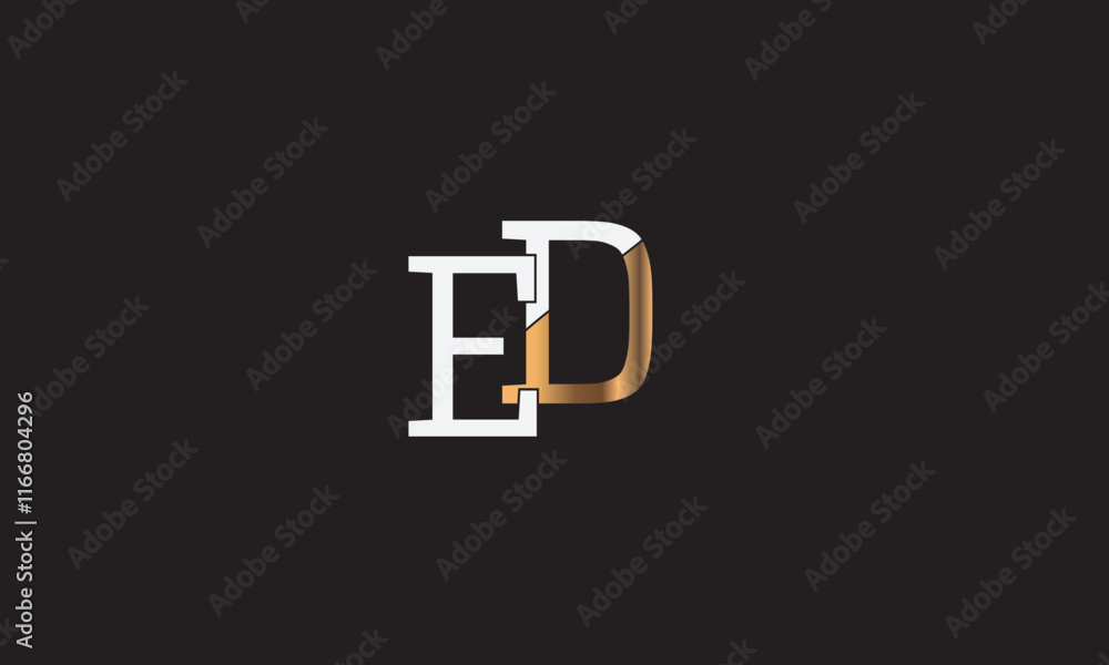 ED, DE , D , E , Abstract Letters Logo Monogram ED, DE , D , E , Abstract Letters Logo Monogram