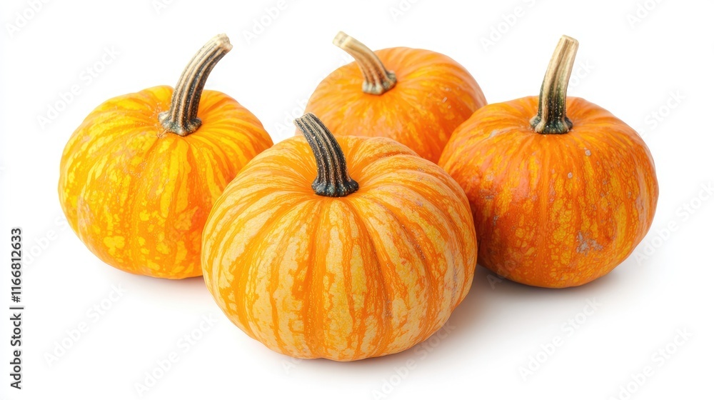 Vibrant Halloween Pumpkins Arranged on a Bright White Background Perfect for Seasonal Decoration and Festive Displays Vibrant Halloween Pumpkins Arranged on a Bright White Background Perfect for Seasonal Decoration and Festive Displays