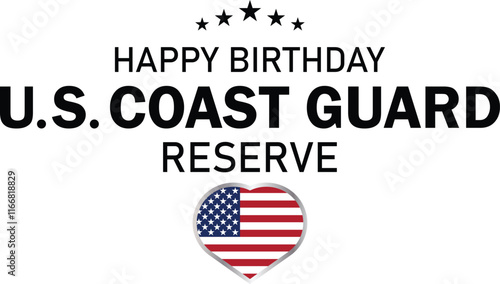 Happy Birthday US Coast Guard Reserve background