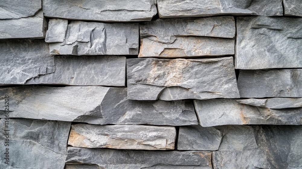 Textured gray stone wall with rectangular stones arranged in a uniform pattern showcasing natural variations and subtle color differences Textured gray stone wall with rectangular stones arranged in a uniform pattern showcasing natural variations and subtle color differences