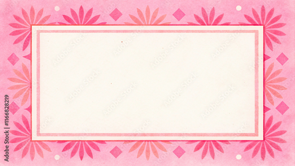 Minimalist Border Design with Paper Texture and Sweet Sorbet Palette Minimalist Border Design with Paper Texture and Sweet Sorbet Palette