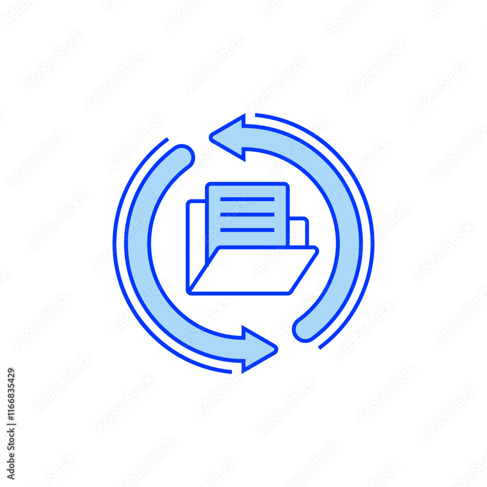 Data Backup Line Icon. linear style sign for mobile concept and web design. Outline vector icon. Data Backup Line Icon. linear style sign for mobile concept and web design. Outline vector icon.