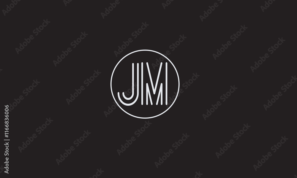 Fototapeta premium JM, MJ , J , M , Abstract Letters Logo Monogram 
