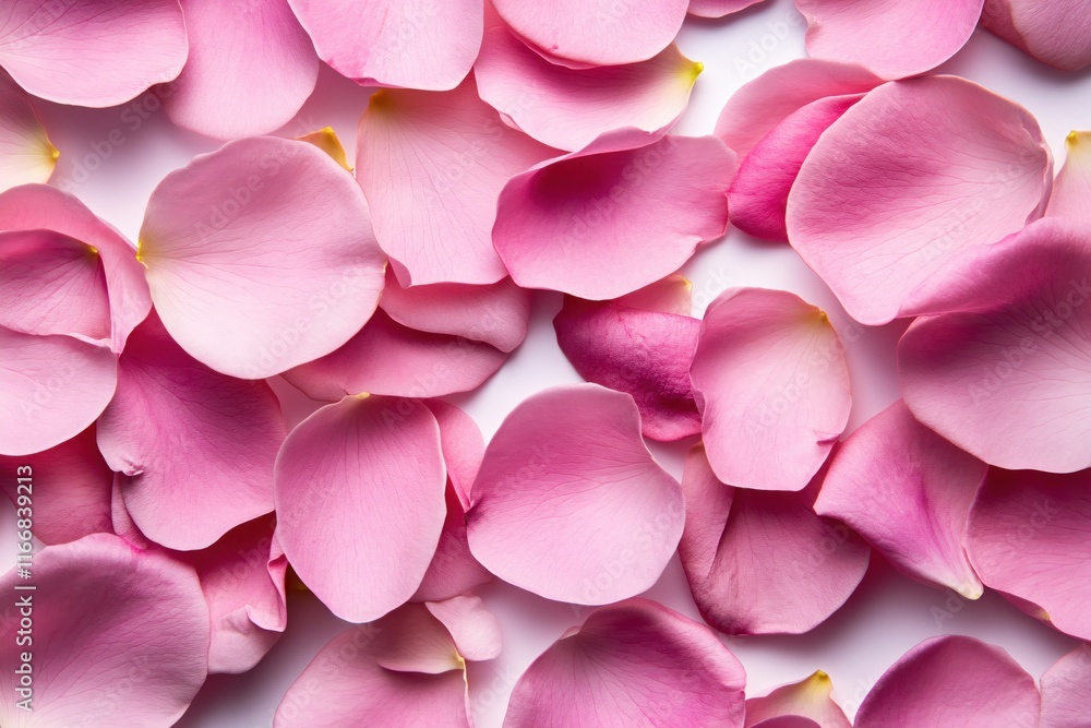 Beautiful Close-Up View of Delicate Pink Rose Petals on a Light Background Beautiful Close-Up View of Delicate Pink Rose Petals on a Light Background