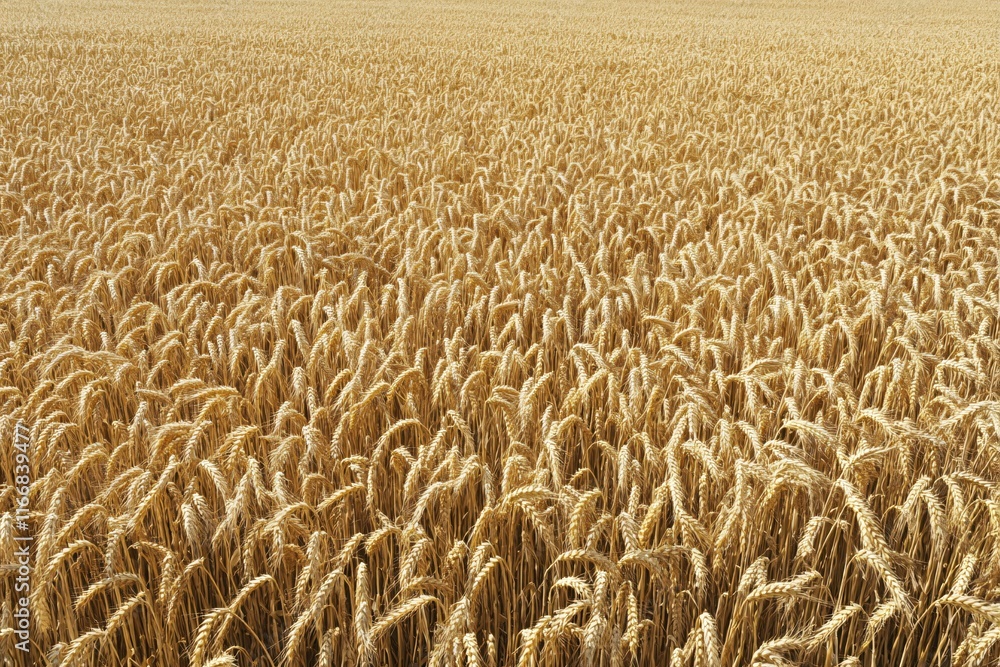 Golden Wheat Field Under Bright Sky on a Sunny Day in Rural Landscape Scene Golden Wheat Field Under Bright Sky on a Sunny Day in Rural Landscape Scene