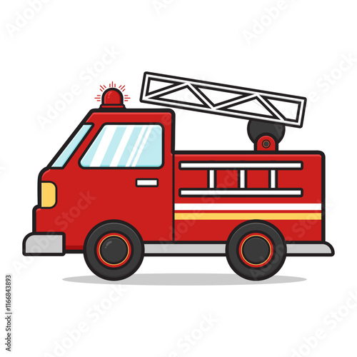 Cartoon fire truck illustration