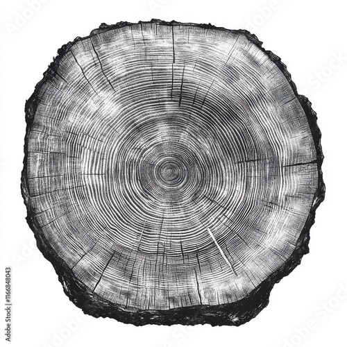 Obraz na płótnie Close-up view of a tree stump showcasing intricate growth rings and texture. w salonie