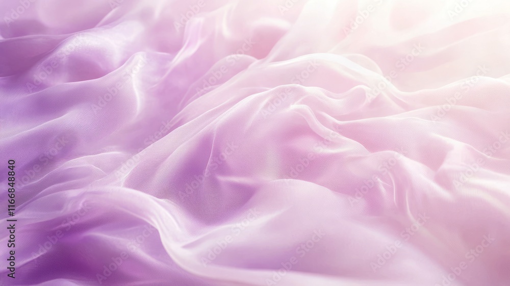 Obraz premium Ethereal Clinical Beauty Texture Background with Soft Mist Effect in Lavender and Cream for Skincare Treatments