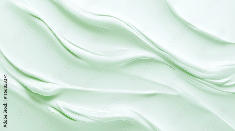 Fototapeta premium Serene Clinical Beauty Gradient Background for Skincare - Photorealistic Mint Green and White Texture with Ultra-Detailed Finish