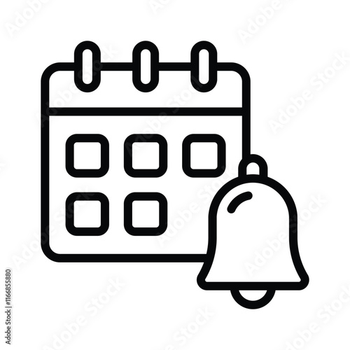 Icon indicating a reminder feature for tasks or events