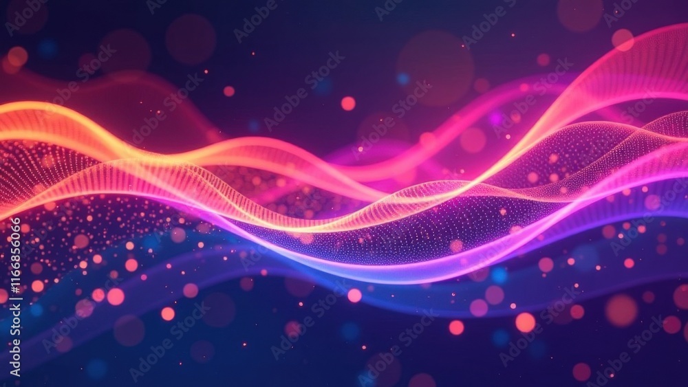 Modern abstract background with soft gradient color transitions, smooth shapes blending together and minimalist geometric elements. Colors are purple, violet, neon pink, blue, yellow. High quality Modern abstract background with soft gradient color transitions, smooth shapes blending together and minimalist geometric elements. Colors are purple, violet, neon pink, blue, yellow. High quality