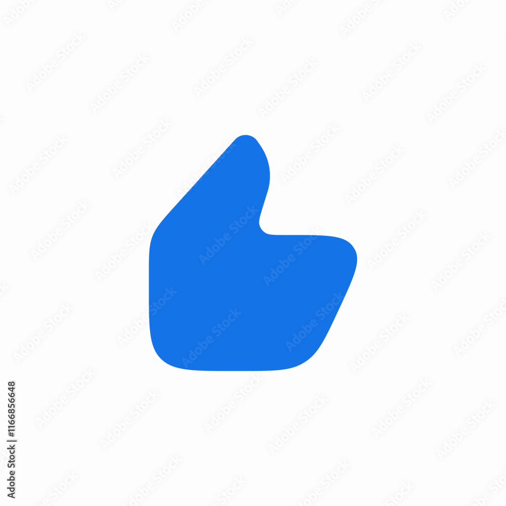Thumbs up like positive icon vector sign
Thumbs up like positive icon vector sign