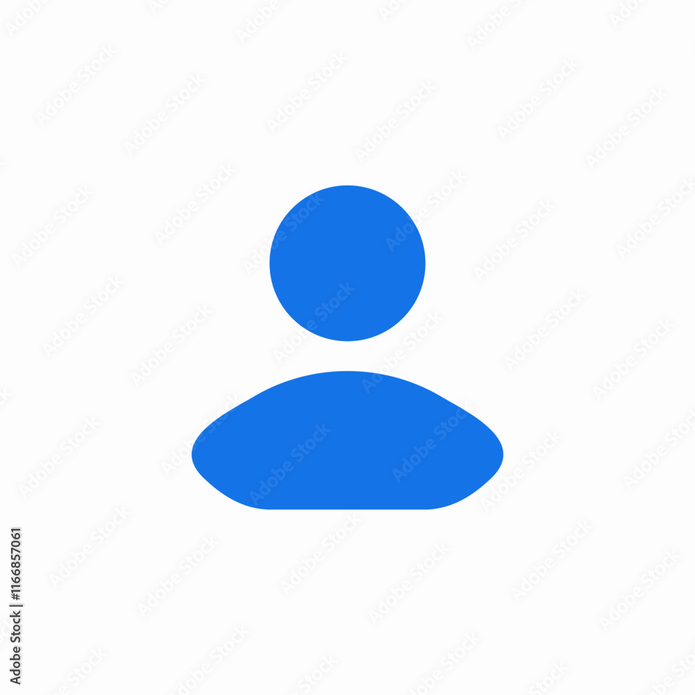 Profile user account person icon vector sign
Profile user account person icon vector sign