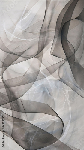 Transparent fluttering materials, chiffon, translucent, black and white Insect Netting.