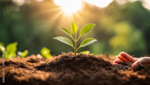 Wallpaper Mural planting a plant Torontodigital.ca