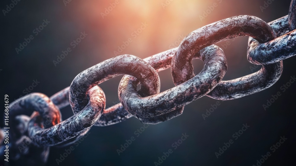 Chains in Dim Light with Detailed Textures Chains in Dim Light with Detailed Textures