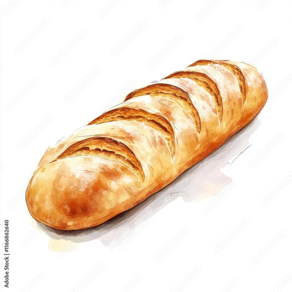 Freshly baked bread loaf with golden crust, showcasing crisp cuts for a rustic touch. Freshly baked bread loaf with golden crust, showcasing crisp cuts for a rustic touch.