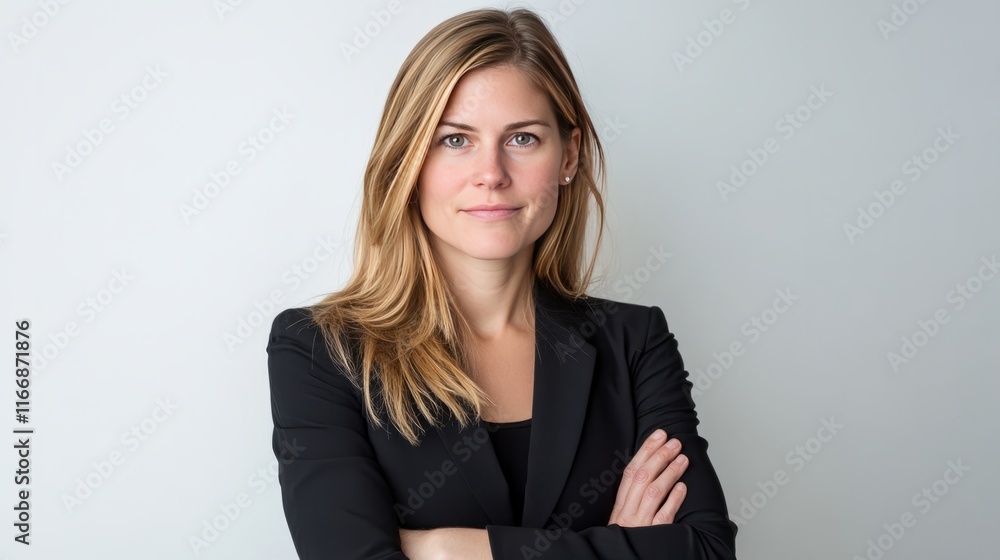 Happy cheerful 45 year old professional mid aged business woman corporate leader, smiling positive mature female executive manager standing in office arms crossed looking at camera, portrait Happy cheerful 45 year old professional mid aged business woman corporate leader, smiling positive mature female executive manager standing in office arms crossed looking at camera, portrait