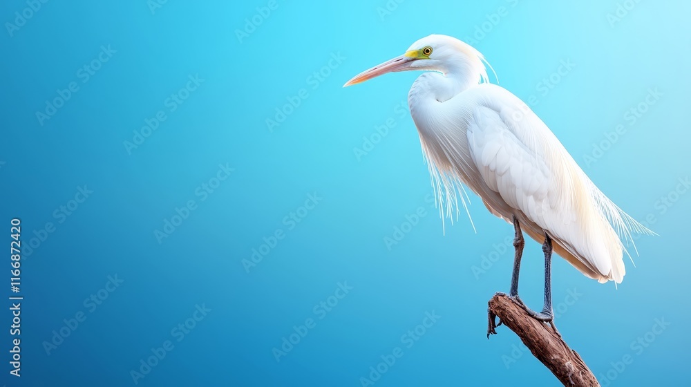 Obraz premium A white bird sitting on top of a tree branch